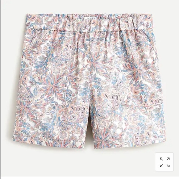 NWT J. Crew Pull-on camp short in Liberty® florals - Picture 7 of 10